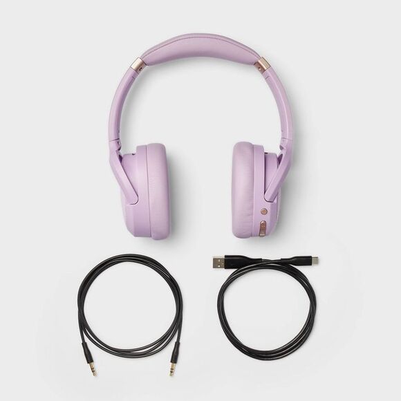 Heyday - Active Noise Canceling Bluetooth Headphones Over-E Lavender - Picture 4 of 4